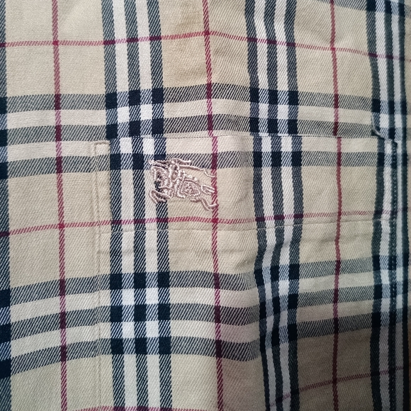 Authentic Burberrys Nova Check Shirt Large made in England - Picture 3 of 14